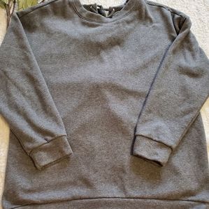 Fabletics Nina Heather Grey Tie Back Crewneck